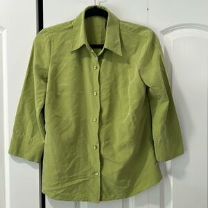 Liz Claiborne Green Blouse, Size 4, LIKE NEW